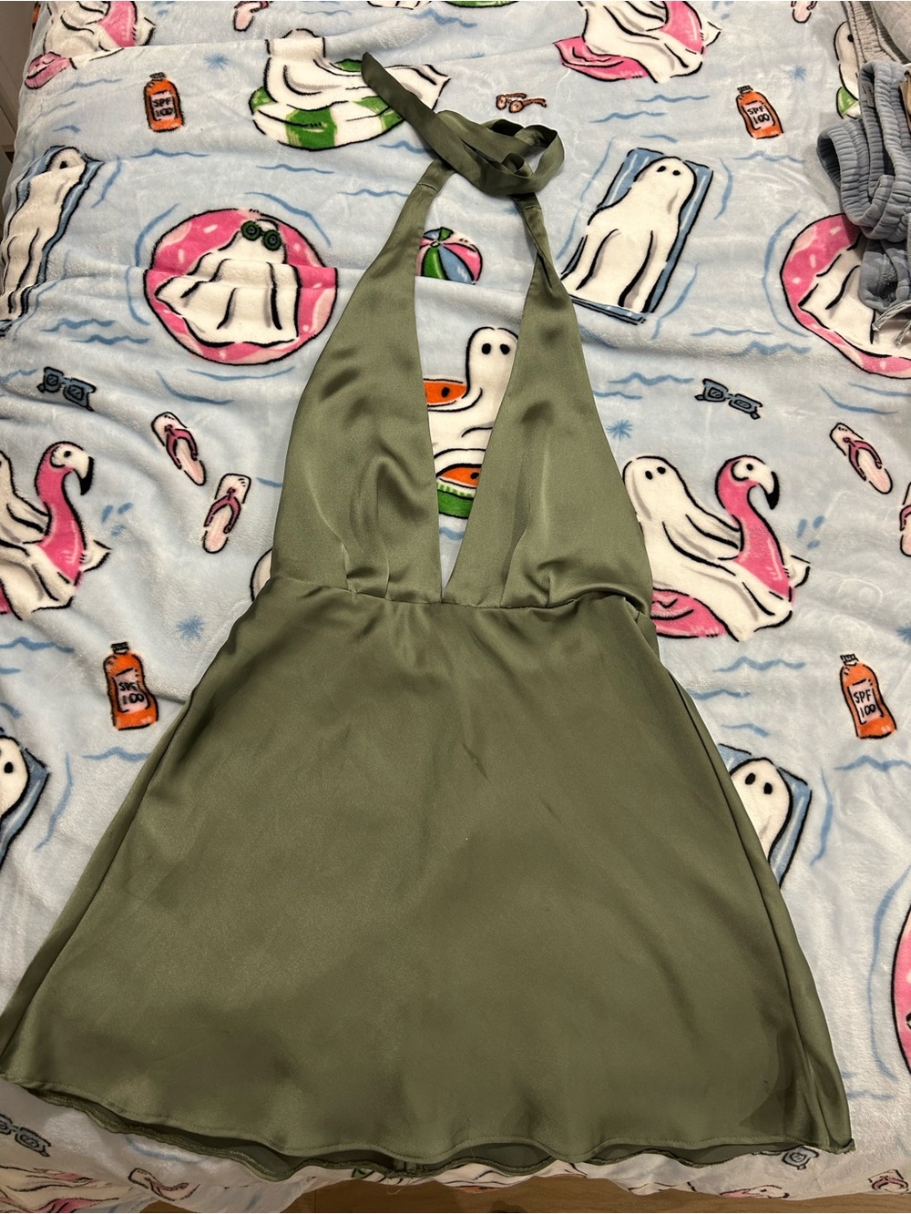 Zara green mini dress